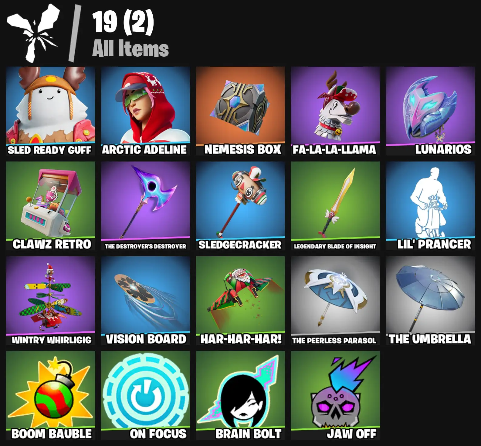 [PC/PSN/XBOX] 2 skins | Sled Ready Guff | Arctic Adeline | Nemesis Box | Fa-la-la-Llama | Lunarios | Clawz Retro | The Destroyer's Destroyer | 0 VB