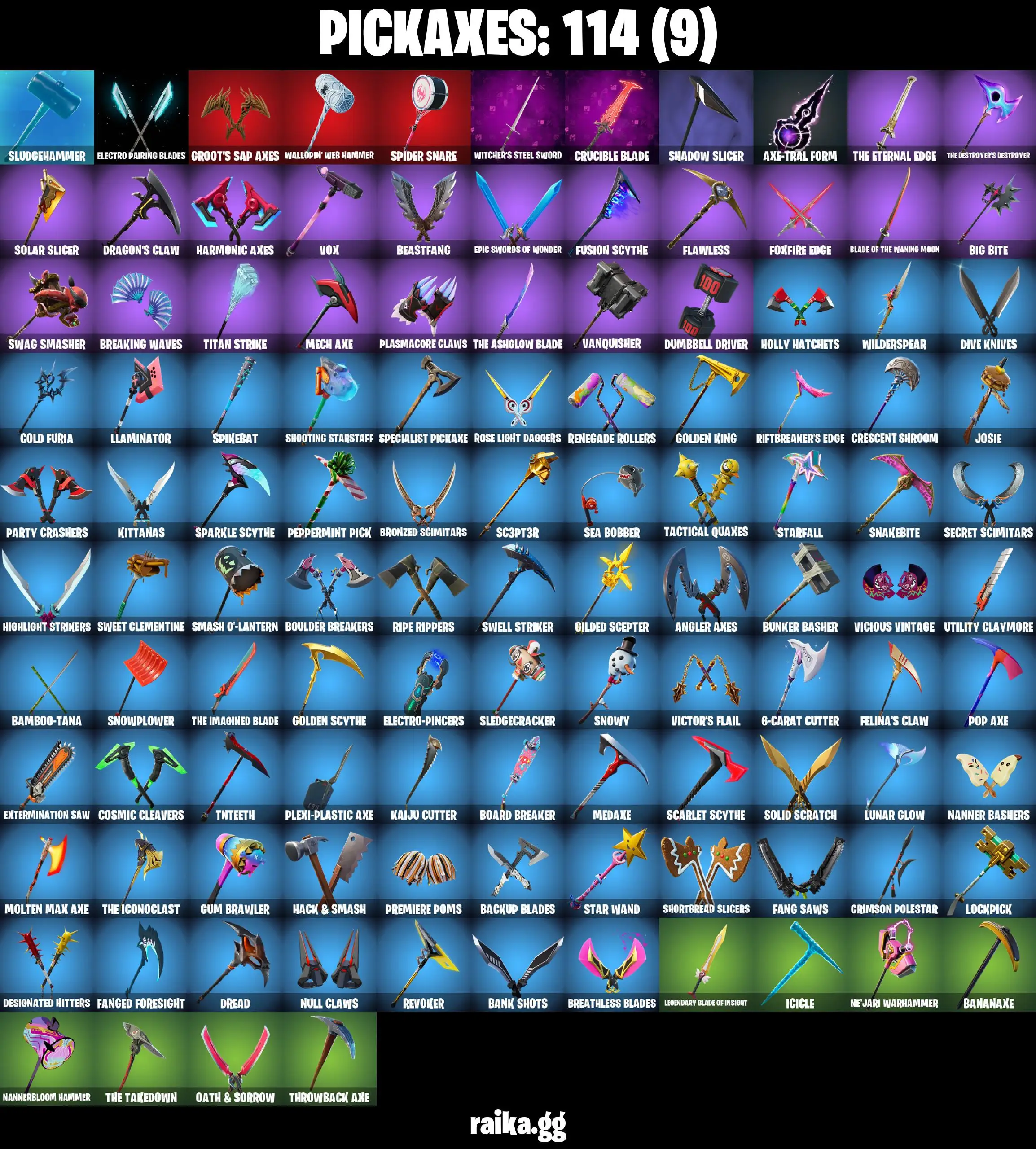 [PC/PSN/XBOX] 104 Stacked Skins | Gold Brutus | Gold Midas | Tart Tycoon | Mandalorian| Demi | Shadow Skully | Stray | Doom Slayer | 450 VB