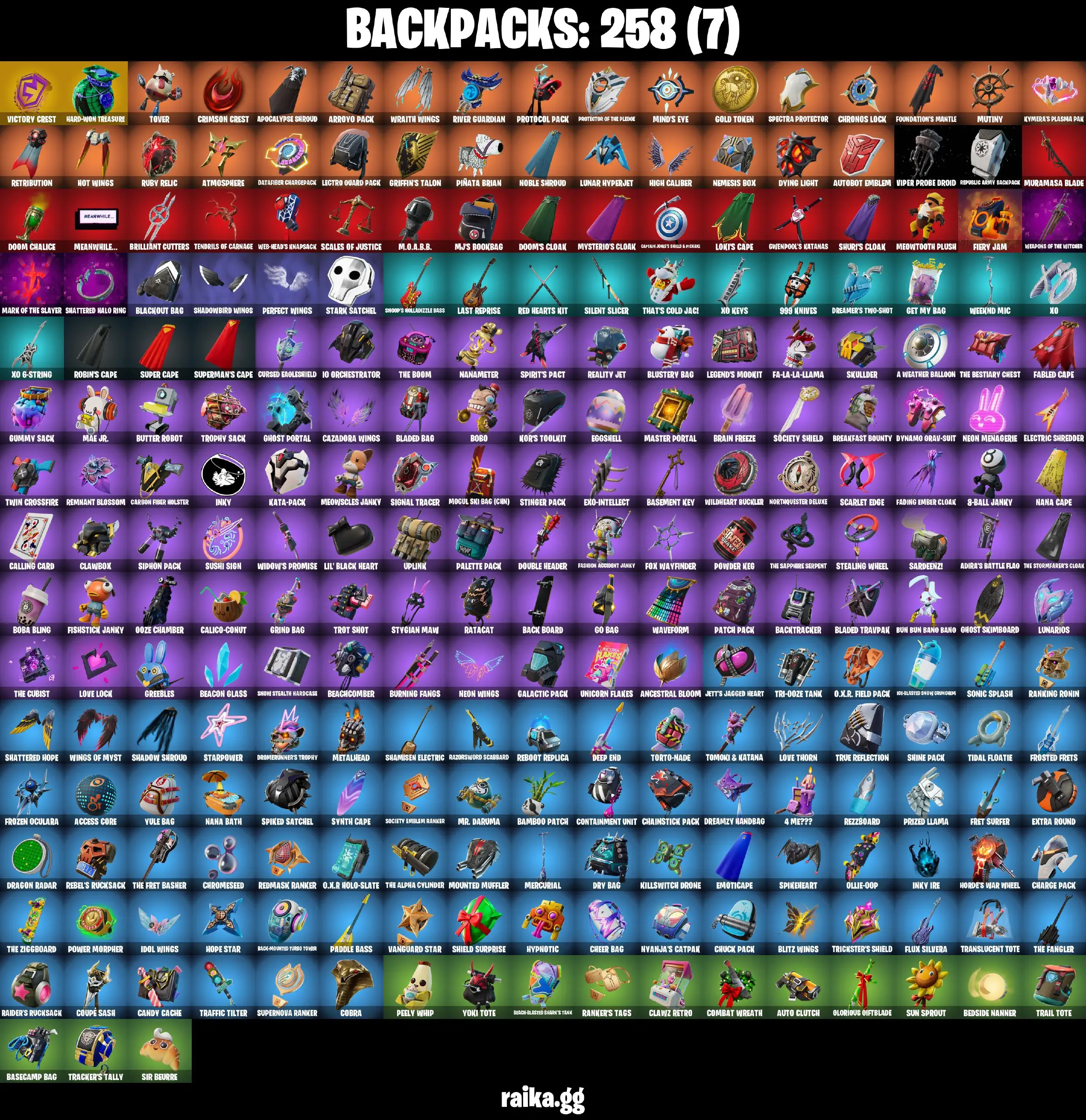 [PC/PSN] Full 222 skins | Championship Aura | Joey | The Ageless | Ronin | Rox | Kymera | Optimus Prime | Luxe | Paradigm (Reality-659) 450 VB