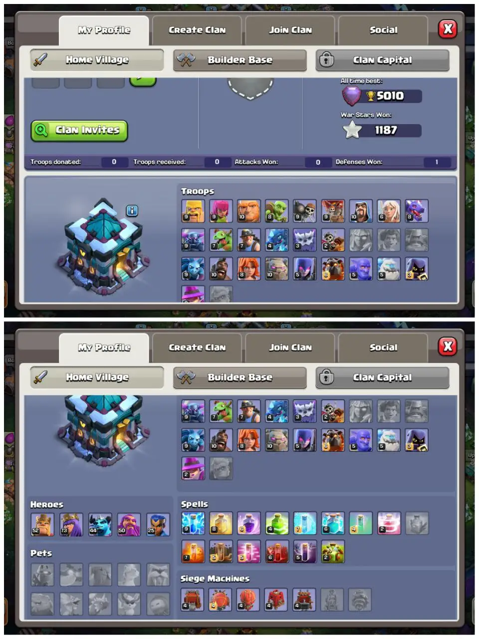 🎮 MAXED OUT TH13 | RARE TIGER MOUNTAIN SCENERY 🐯 | 602 CWL MEDALS | LOADED MAGIC ITEMS 🎯 | FAST DELIVERY 🚀