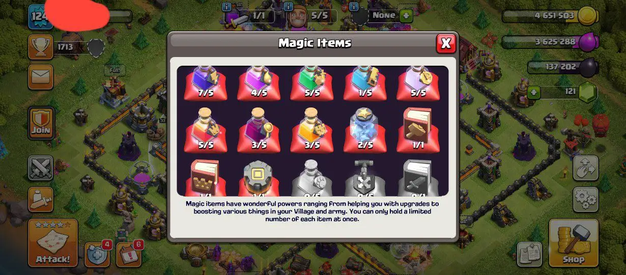 DONATION TH12 | 1374  WAR STARS AND MANY MAGIC ITEMS | HEROES 35-44-31-33| INSTANT DELIVERY