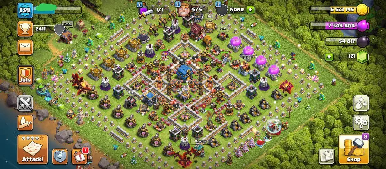 🎮 TH12 WITH RARE DECOR | 2015 XMAS TREE 🎄 | HEROES 50/52/30/21 | 542 WAR STARS ⚔️ | NAME CHANGE READY 📝 | QUICK DELIVERY 🚛