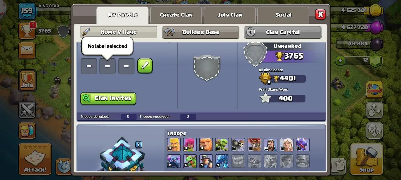 [#828] ALMOST MAX TH 13 | BLUE WALLS | 62-68-41-32-14 HEROES | 500 RENAME | INSTANT DELIVERY