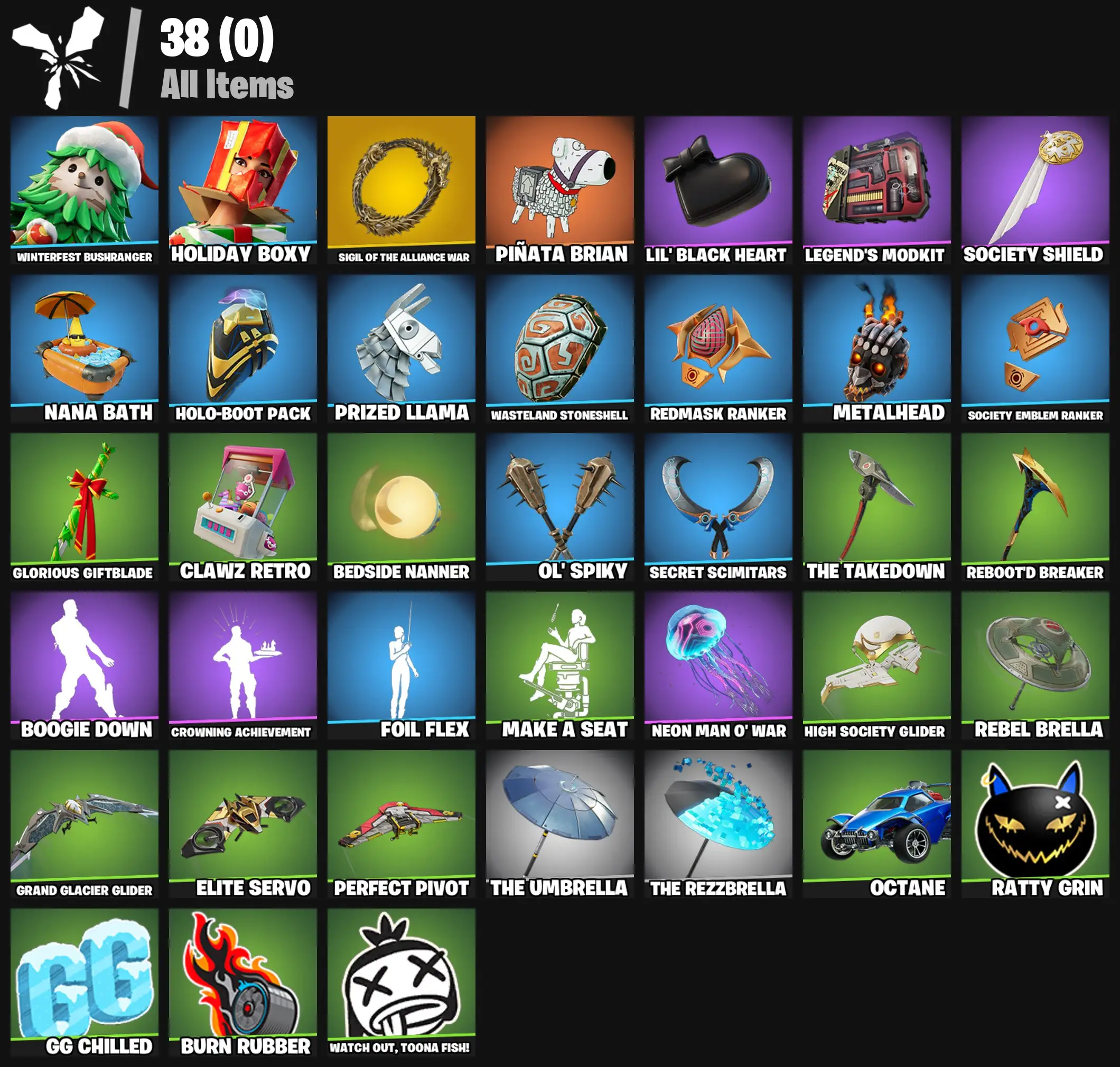 [PC/PSN/XBOX] 2 skins | Sigil of the Alliance War | Winterfest Bushranger | Holiday Boxy | Piñata Brian | Lil' Black Heart | Legend's Modkit | 400 VB