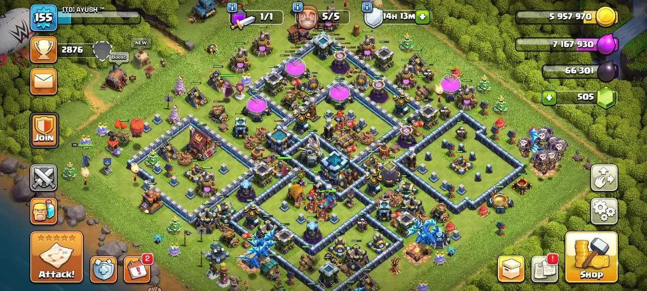 [#660]  SEMI-MAX TH 13 | 58-65-46-41-12 HEROES | STACKED MAGIC ITEMS | 500 RENAME | INSTANT DELIVERY