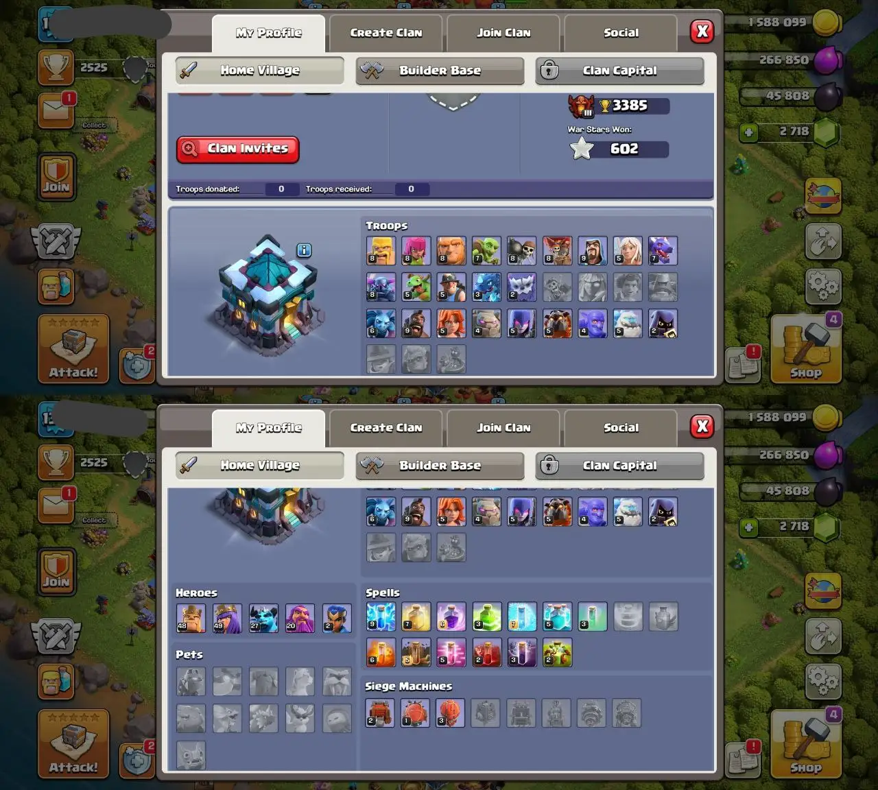 🔥 VERY GOOD TH13 🔥 | HEROES 48•49•27•20•2 👑 | MAGIC ITEMS STACKED 🎁 | EQUIPMENT READY ⚙️ | NC 1000 ✏️ | INSTANT DELIVERY ⚡️