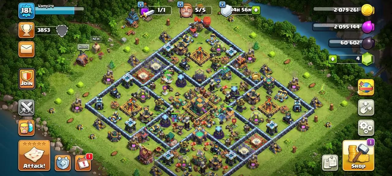 [#815] SEMI-MAX TH 14 | 69-68-46-41-25 HEROES | BEST EQUIPMENT | 4 TOTAL HEROES SKIN | ALL DARK BLUE WALLS | INSTANT DELIVERY