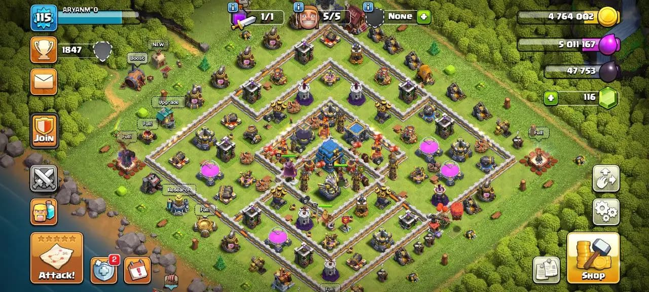 [#825] SEMI-MAX TH 12 | 53-54-30-21 HEROES | SOME MAGIC ITEMS | 500 RENAME | INSTANT DELIVERY