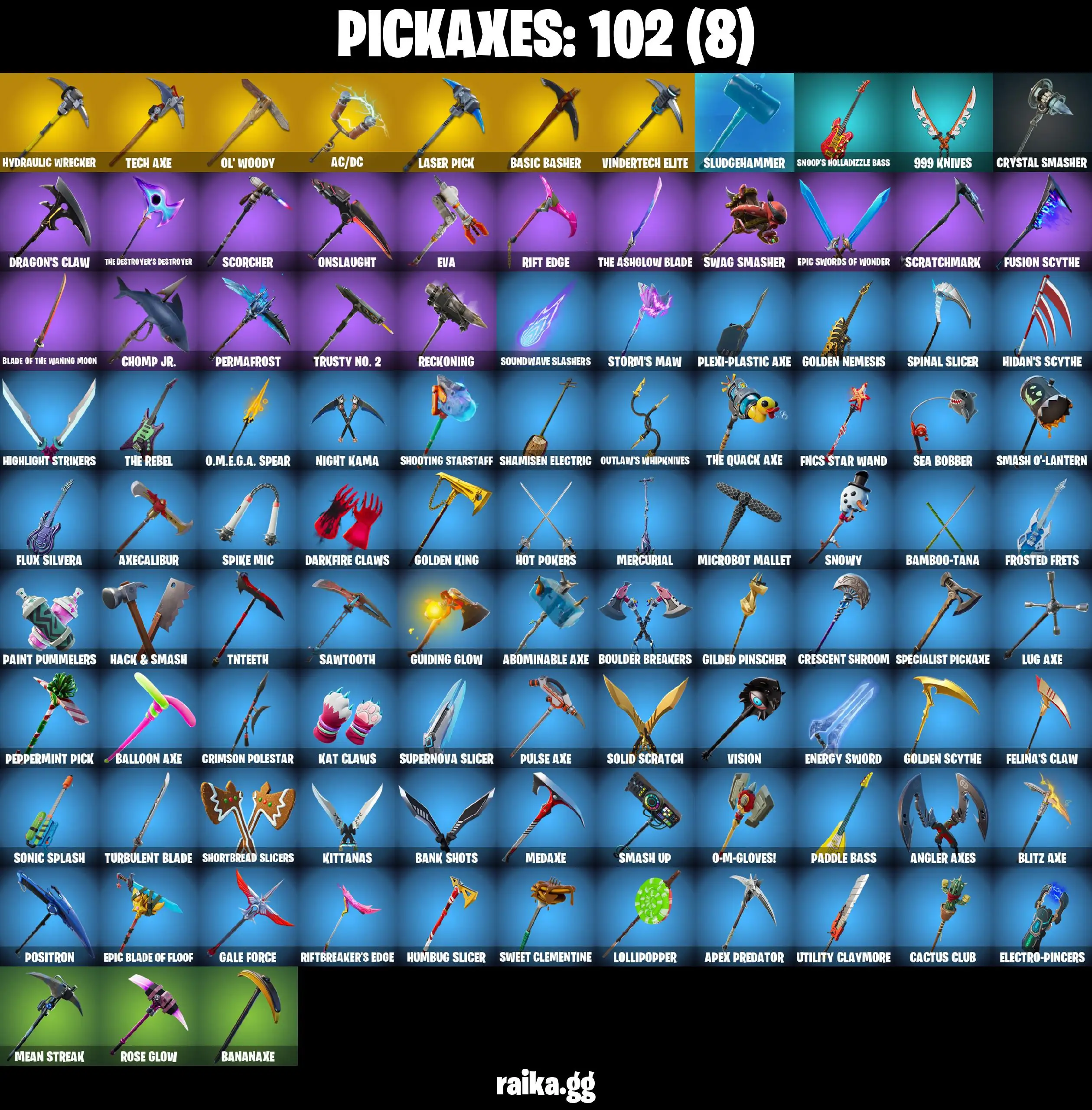 [PC/XBOX] Full 86 skins |  Black Knight | OG STW | Sparkle Specialist | The Reaper | Blue Squire | Royale Knight | Elite Agent | Take The L
