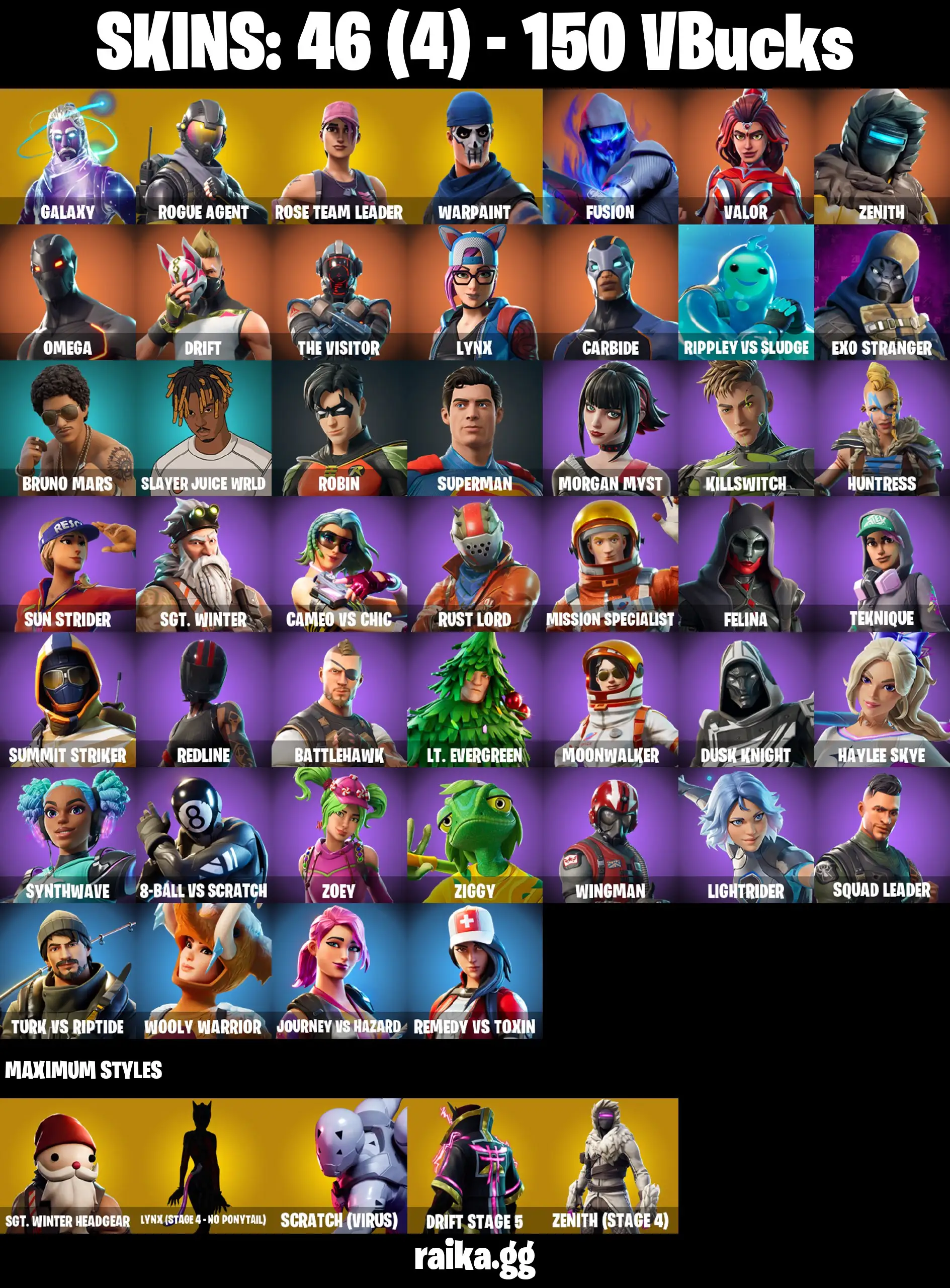 [PC/PSN/XBOX] FA 46 skins | Galaxy | Take The L | OG STW | Rogue Agent | The Visitor | Fusion | Omega | Drift | Carbide | Lynx | Zenith