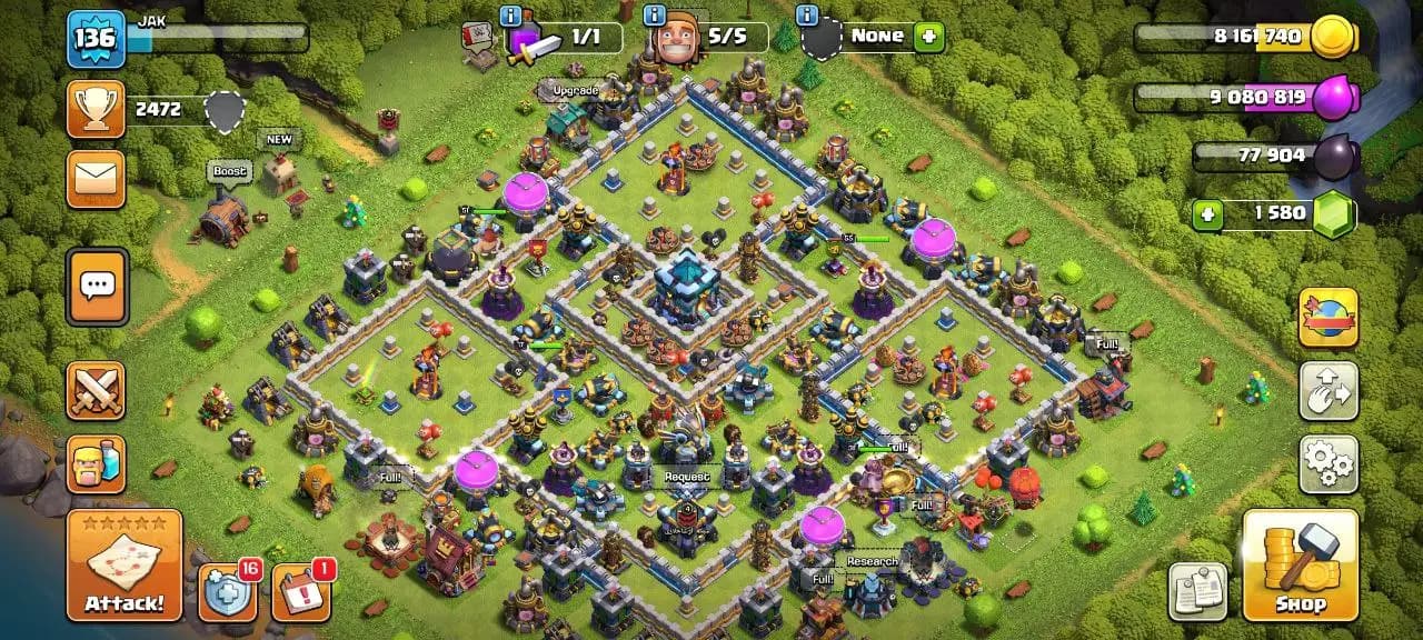 [#829] SEMI-MAX TH 13 | 51-55-43-31-17 HEROES | STACKED MAGIC ITEMS | 1000 RENAME | INSTANT DELIVERY