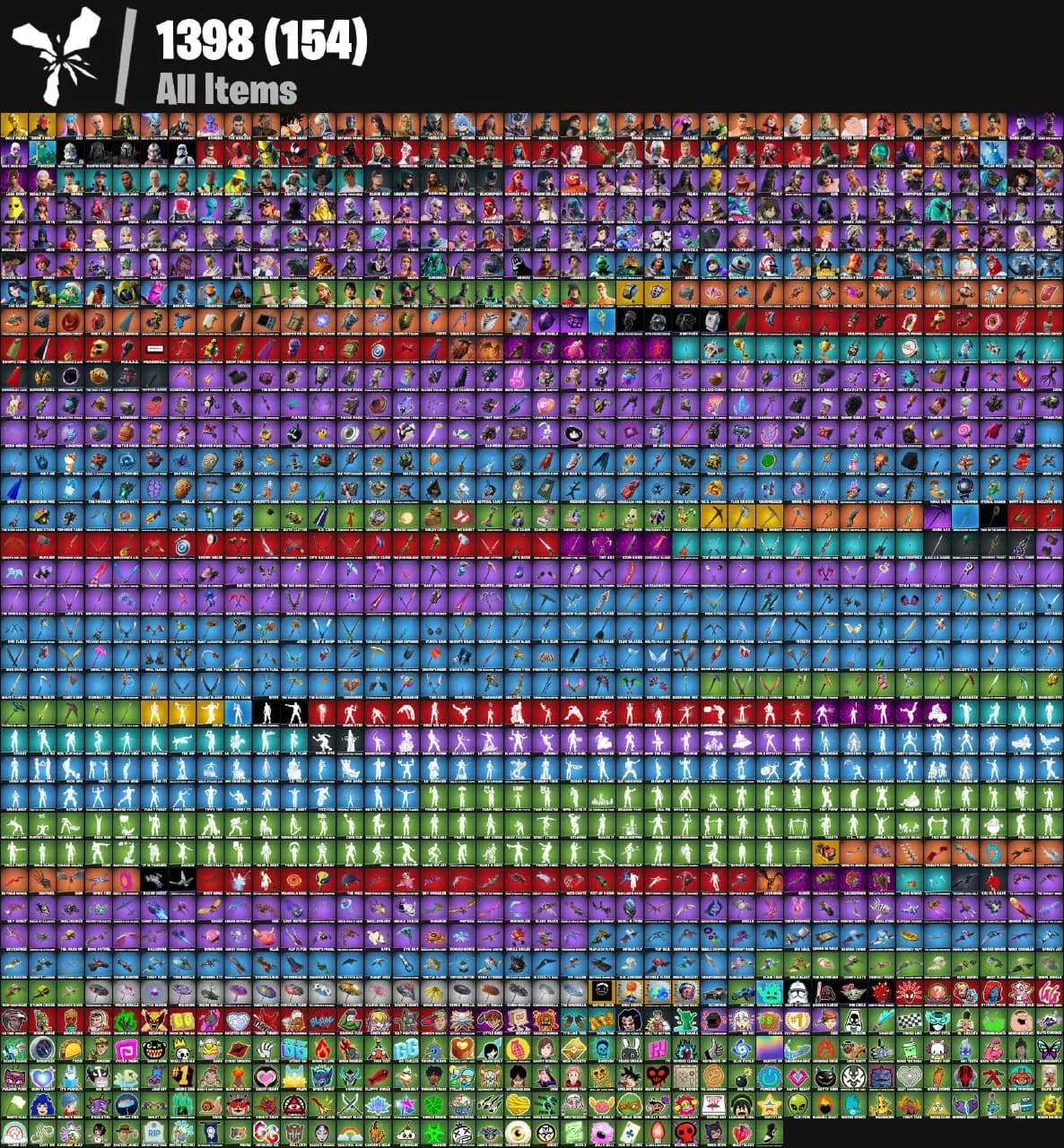 [PC/PSN/XBOX] 250 skins | Gold Midas | Rainbow Racer | Game Knight | Tekk Pack | Neon Wings | Champion's Shield | Ultrabrite Elim Counter | Clawz Retro 