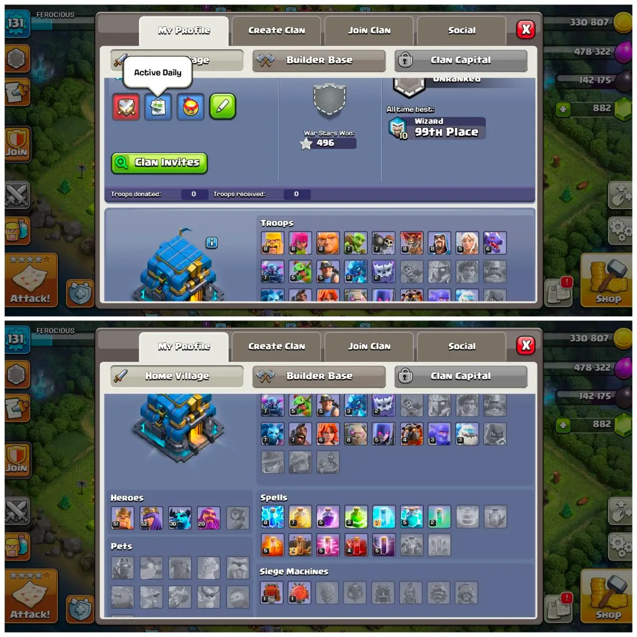 [VP] [#1502] ALMOST MAX TH 12 | 51-52-30-20 HEROES | SOME MAGIC ITEMS | FREE RENAME | BEST EQUIPMENT | INSTANT DELIVERY