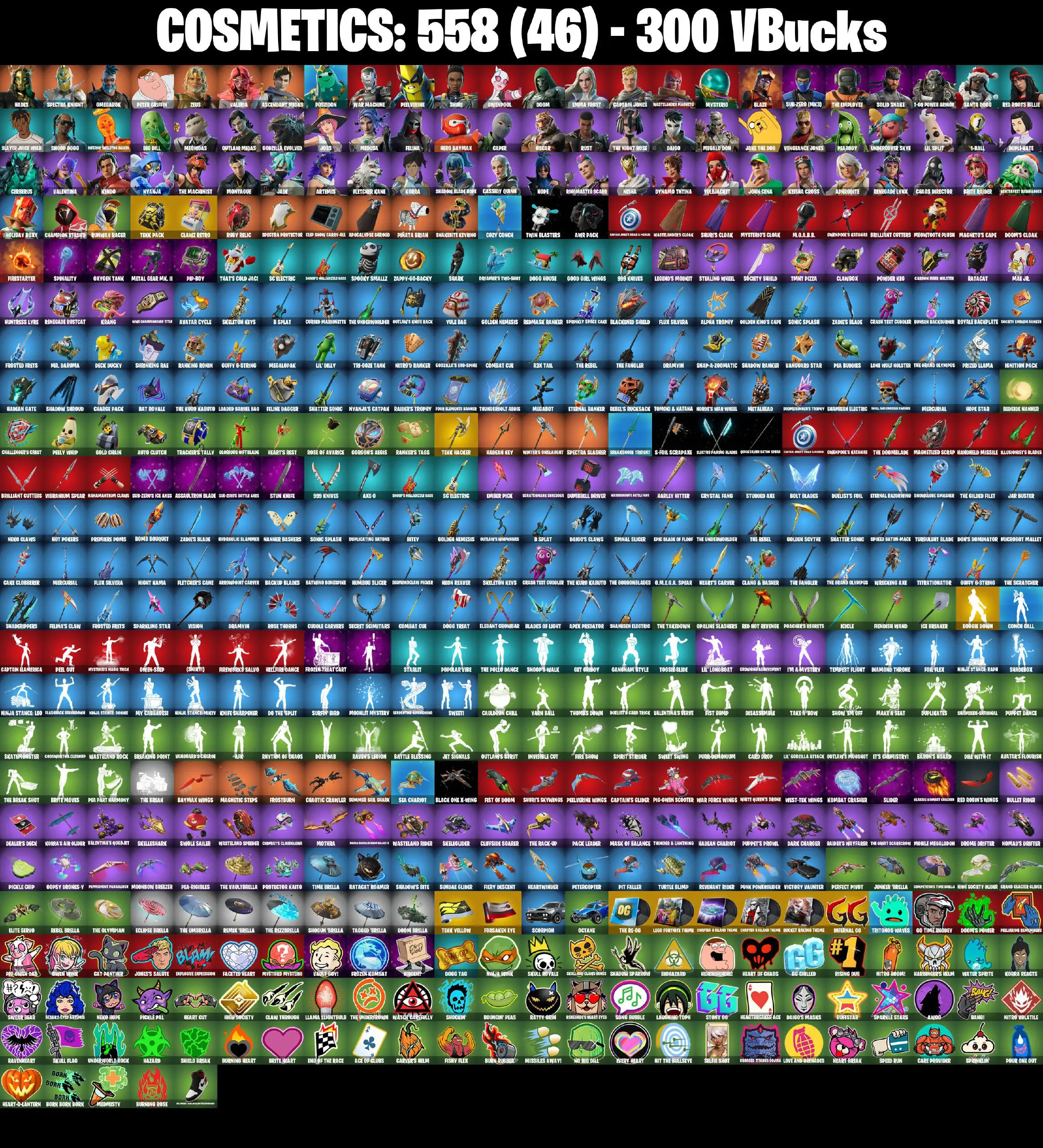 [PC/PSN/XBOX] 75 skins | Tekk Pack | Clawz Retro | Tekk Hacker | Boogie Down | Hades | Spectra Knight | Omegarok | Peter Griffin | Zeus | Valeria