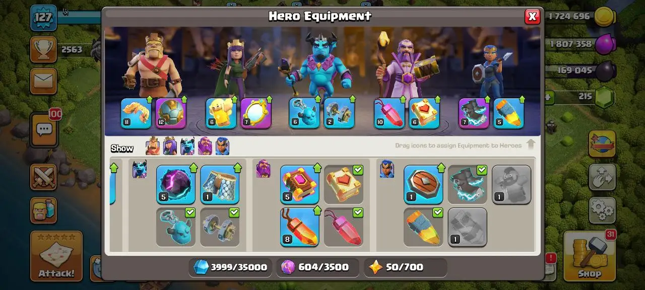  [#768] SEMI-MAX TH14 | 42-38-24-16-2 HEROES | BEST EQUIPMENT | INSTANT DELIVERY