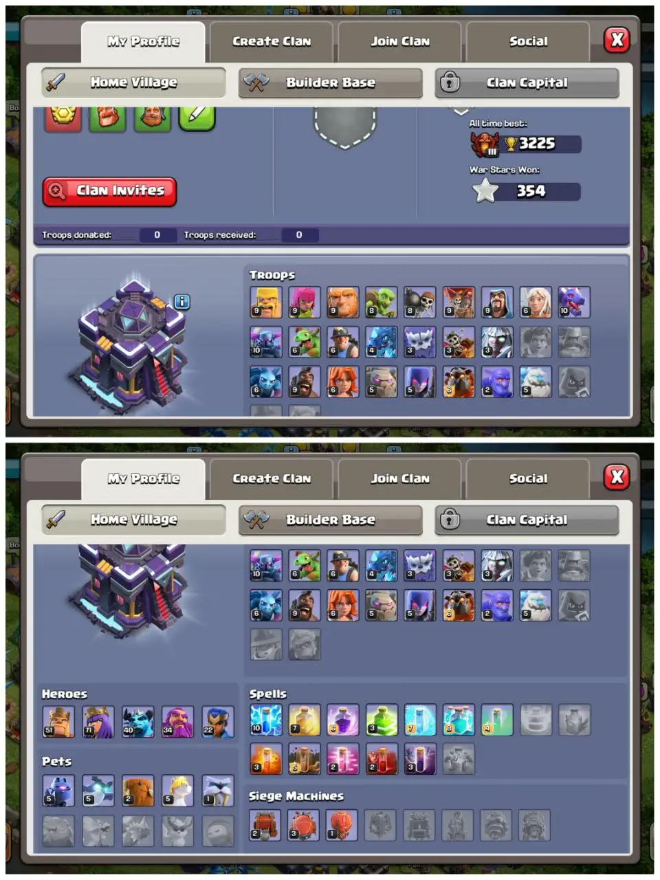 🔥 TH15 BASE | 500 RENAME READY 📝 | 771 RAID MEDALS | HEROES 51•71•40•34•22 💪 | GREAT WALLS & INSTANT DELIVERY 🚀