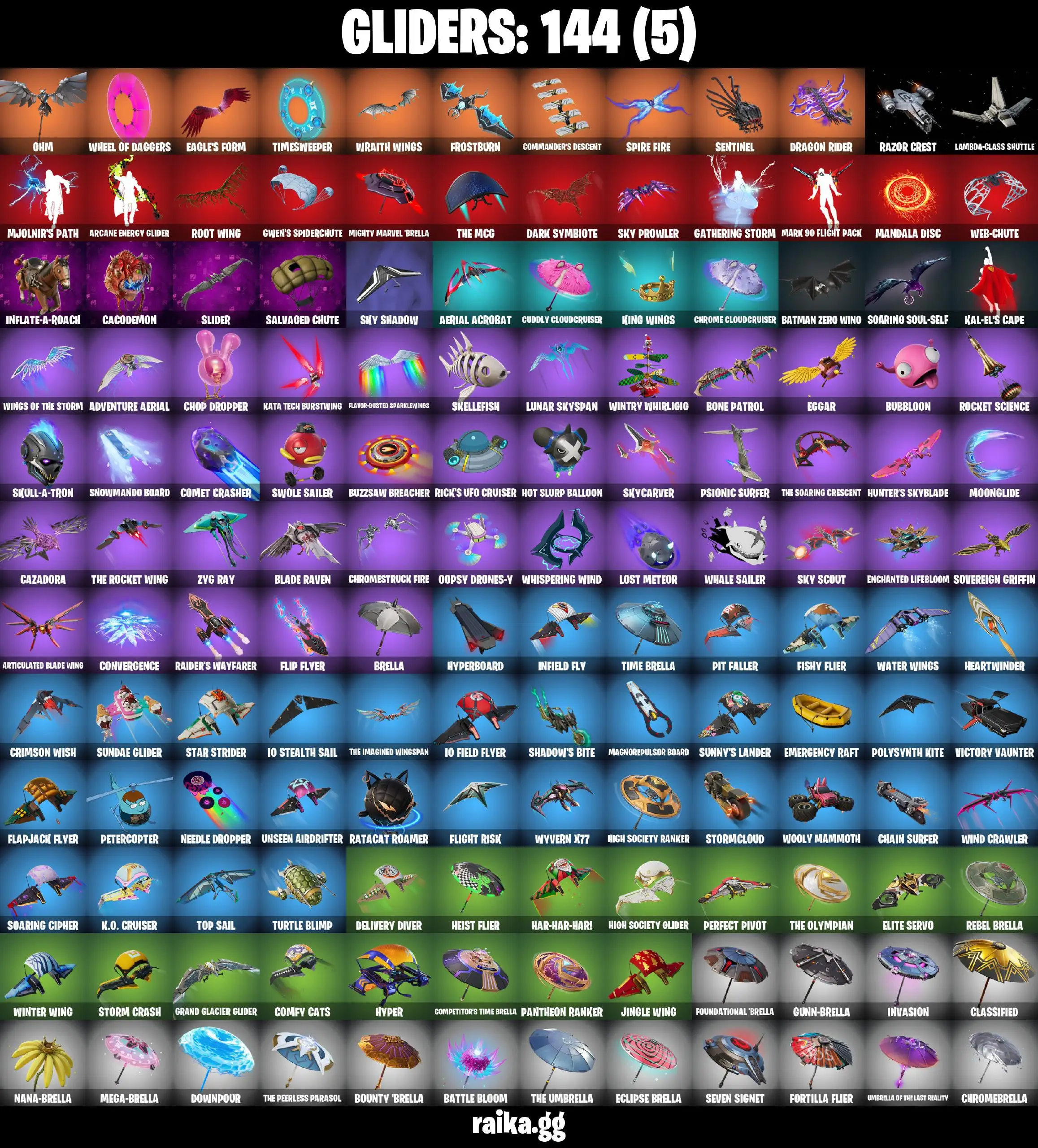 [PC/PSN/XB] 170 Stacked skins | Shady Doggo | Reaper | Laugh it up| Candy Axe | Lara Croft | Recon Expert | Yellow jacket | Kor| 750 VB