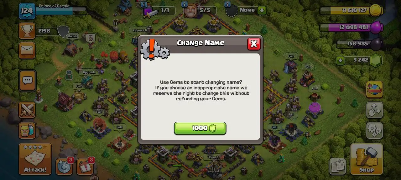 [#814] SEMI-MAX TH 12 | 52-53-33-24 HEROES | STACKED MAGIC ITEMS | 1000 RENAME | 126 CWL MEDALS | INSTANT DELIVERY