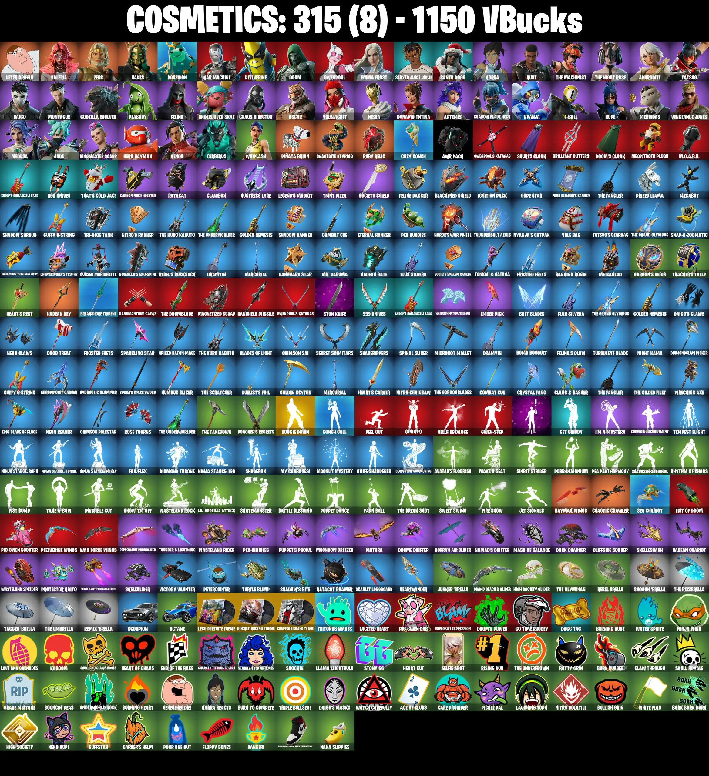 [PC/PSN/XBOX] 43 Skins | Tatsuo | Chaos Director | Godzilla Evolved | Aphrodite | Yulejacket | Daigo | Peabody | War Machine