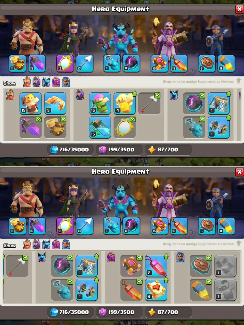 [#820] ALMOST MAX TH 13 DEFENCE | 59-66-34-39-7 HEROES | SOME MAGIC ITEMS | 236 CWL MEDALS | 500 RENAME | BEST EQUIPMENT | INSTANT DELIVERY