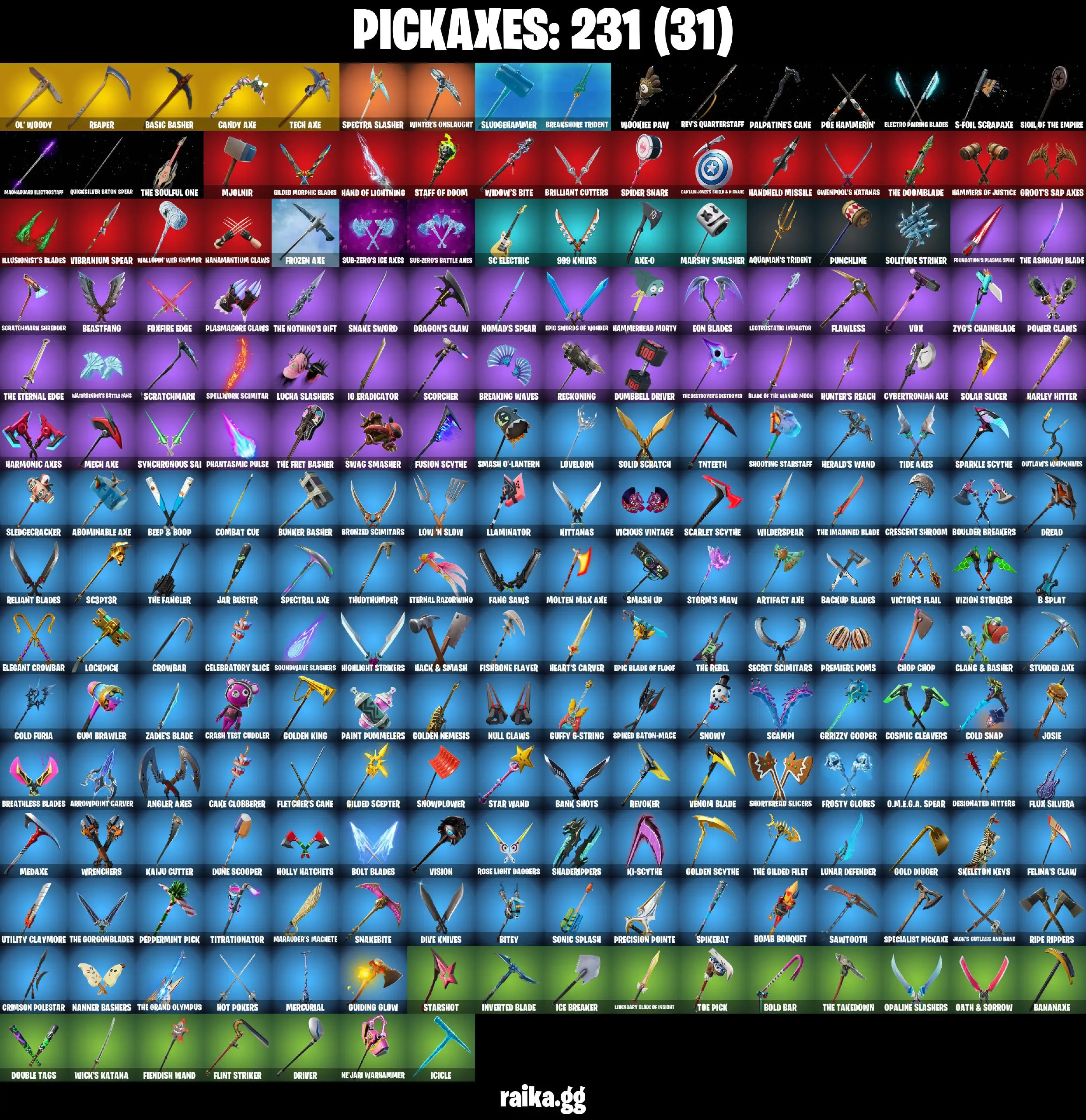 [PC/XBOX] 236 skins | IKONIK | Glow | Take The L | Fishstick (World Cup) | Gold Midas | Gold Brutus | Gold Meowscles | Red Knight | 240 VB