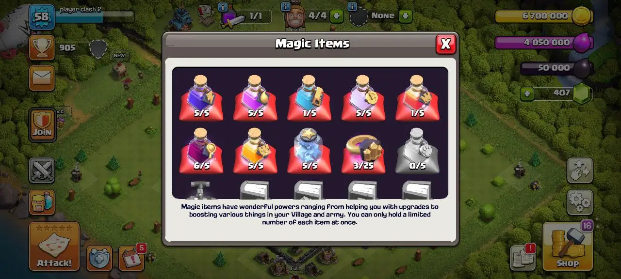 [#807]  SEMI-MAX TH 9 | 17-13-1 HEROES | SOME MAGIC ITEMS | FREE RENAME | 190 CWL MEDALS | INSTANT DELIVERY