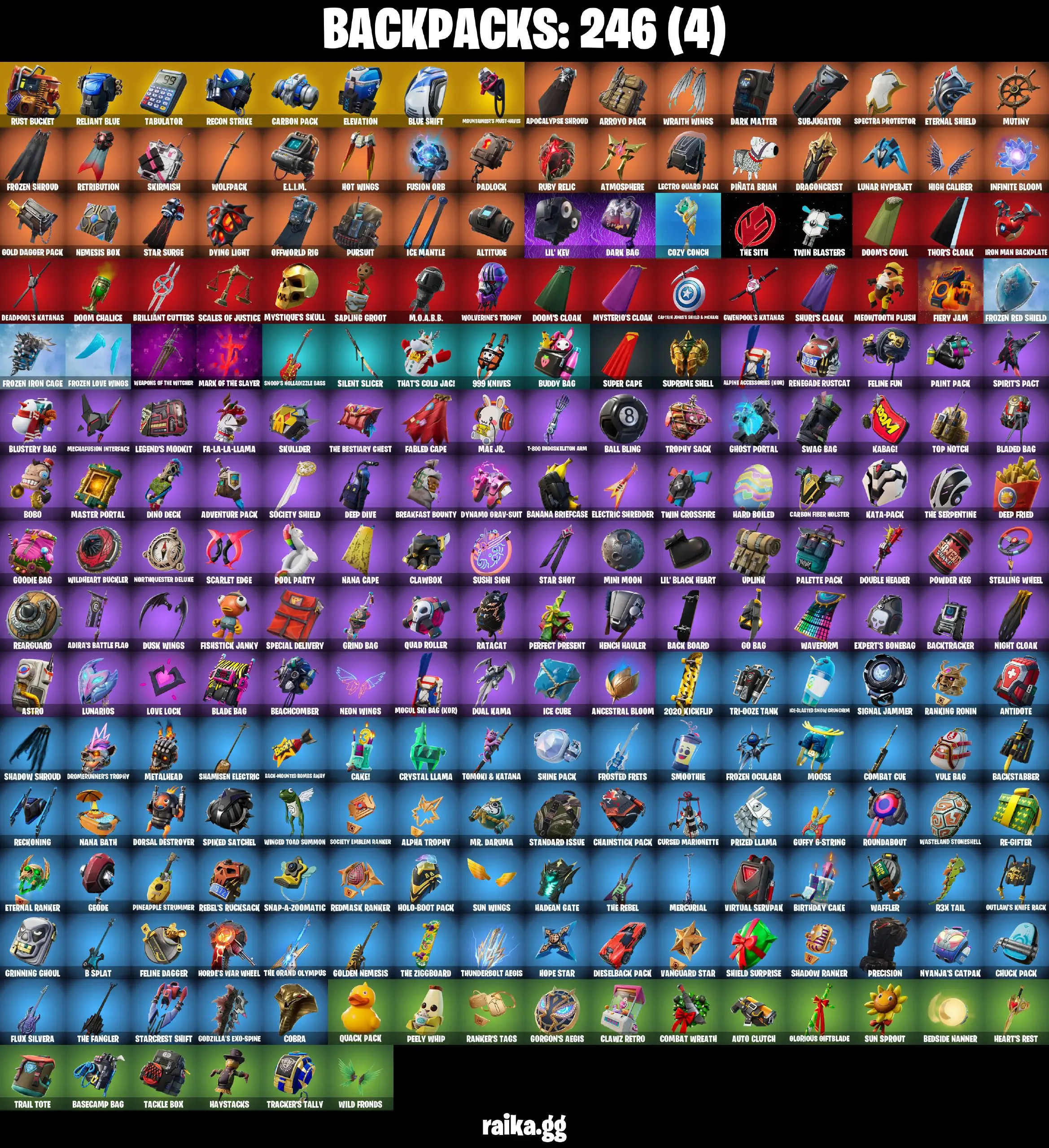 [PC/PSN/XBOX] 216 skins | The Reaper | Leviathan Axe | OG STW | Elite Agent | Take The L | Gold Midas | Gold Brutus | Gold Meowscles