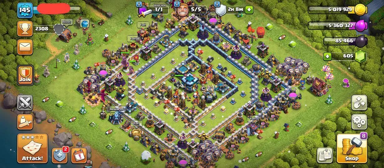 ⚔️ TH13 POWER ACCOUNT | HEROES 💪 60-57-40-28-9 | 🏆 TITAN READY | 🎁 STACKED MAGIC ITEMS | 🚀 QUICK DELIVERY