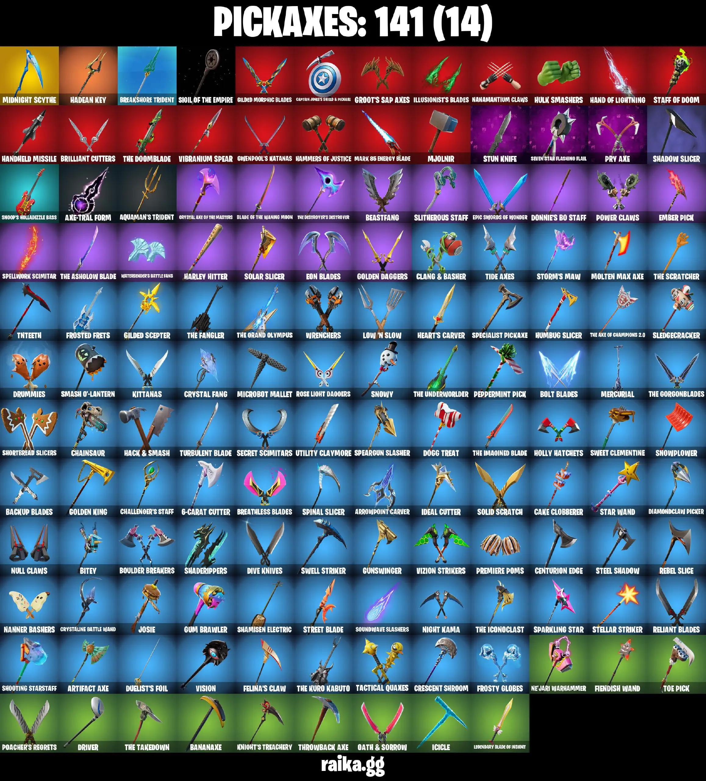 [PC/PSN/XBOX] Full 118 skins | Travis Scott | Gold Midas | Gold Brutus | Chun-Li | Fixer | Valeria | Cuddle Team Leader | Eternal Knight