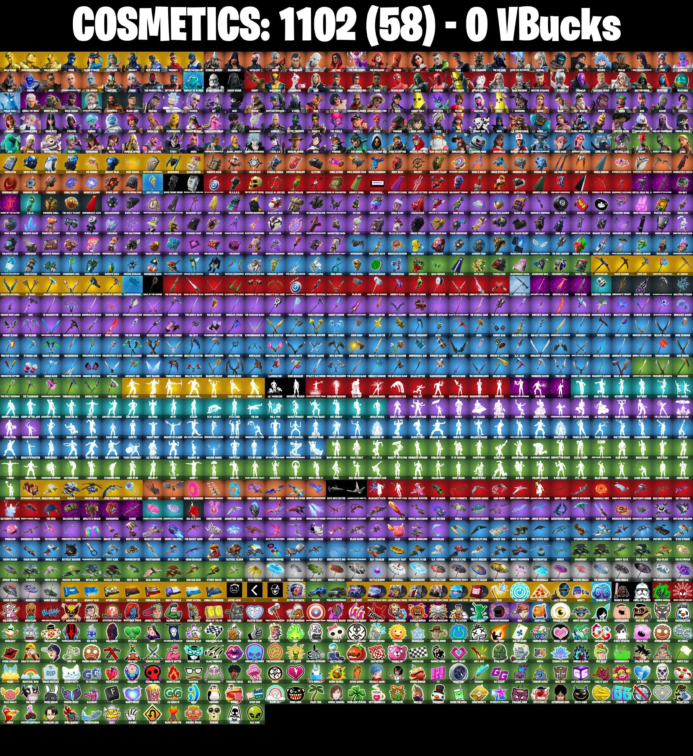 [PC/PSN/XBOX] 170 skins | Gold Midas | Gold Meowscles | Gold Brutus | Fixer | Cloud Striker | Katalina | Trilogy | Blue Striker | Prodigy | Point Patroller (PARENTAL CONTROL)