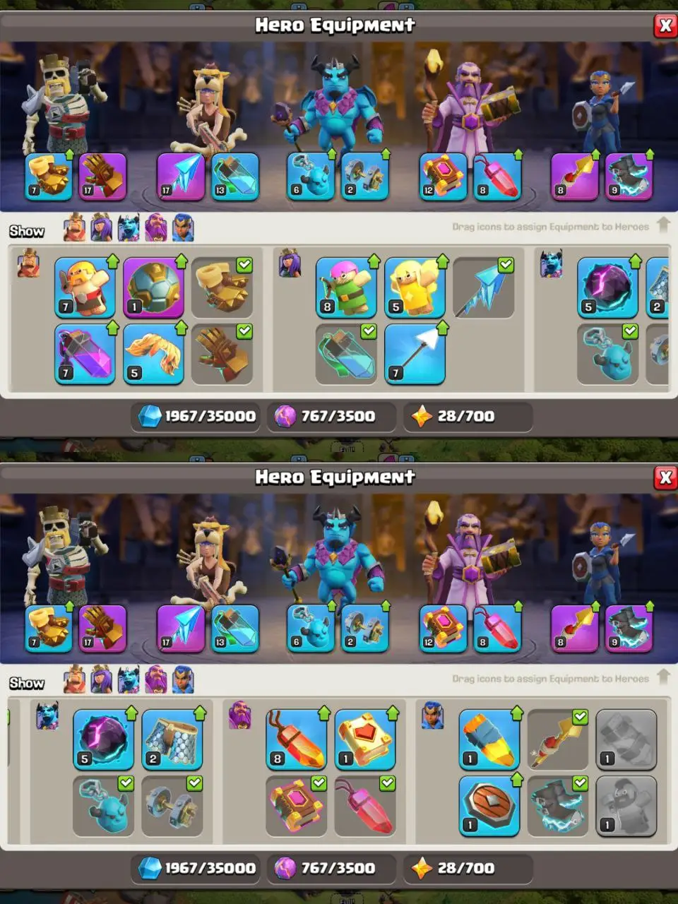 [#861] SEMI-MAX TH 13 | 53-63-33-29-4 HEROES | 1330 CWL MEDALS | FREE RENAME | BEST EQUIPMENT | INSTANT DELIVERY