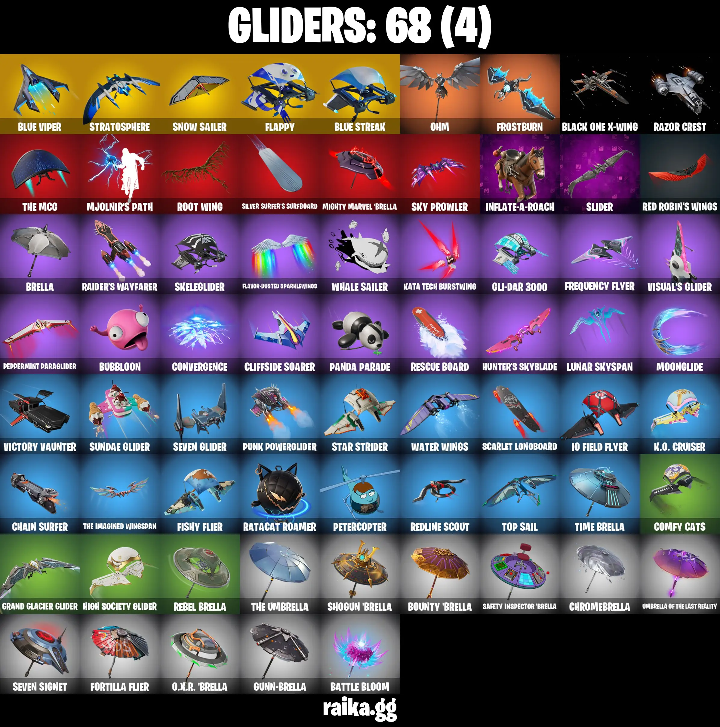[PC/PS/XB/NIN] 61 skins 🔥 OG STW 🔥 Rogue Agent | Renegade Lynx | Cloud Striker | Blue Striker | Trilogy | Prodigy | Blizzard Bomber |