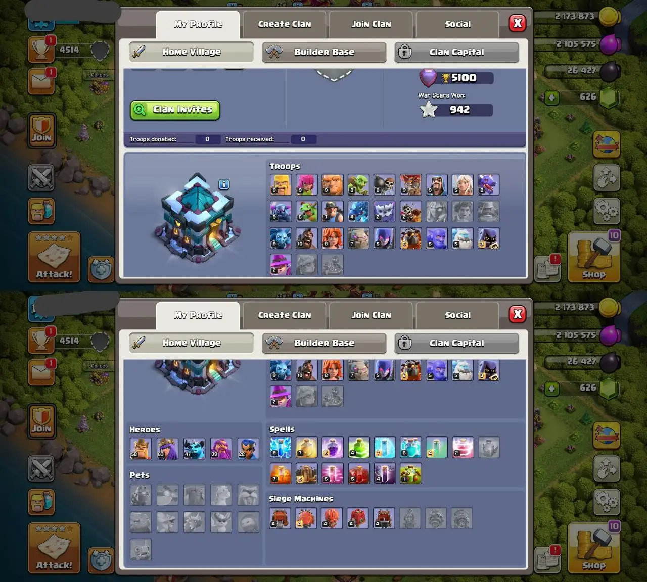 ⚔️ POWERED TH13 ACCOUNT ⚔️ | HEROES 🔥 58-63-47-39-22 👑 | MAGIC INCLUDED 🎁 | STRONG BASE 🛡 | READY TO TRANSFER ⚡️