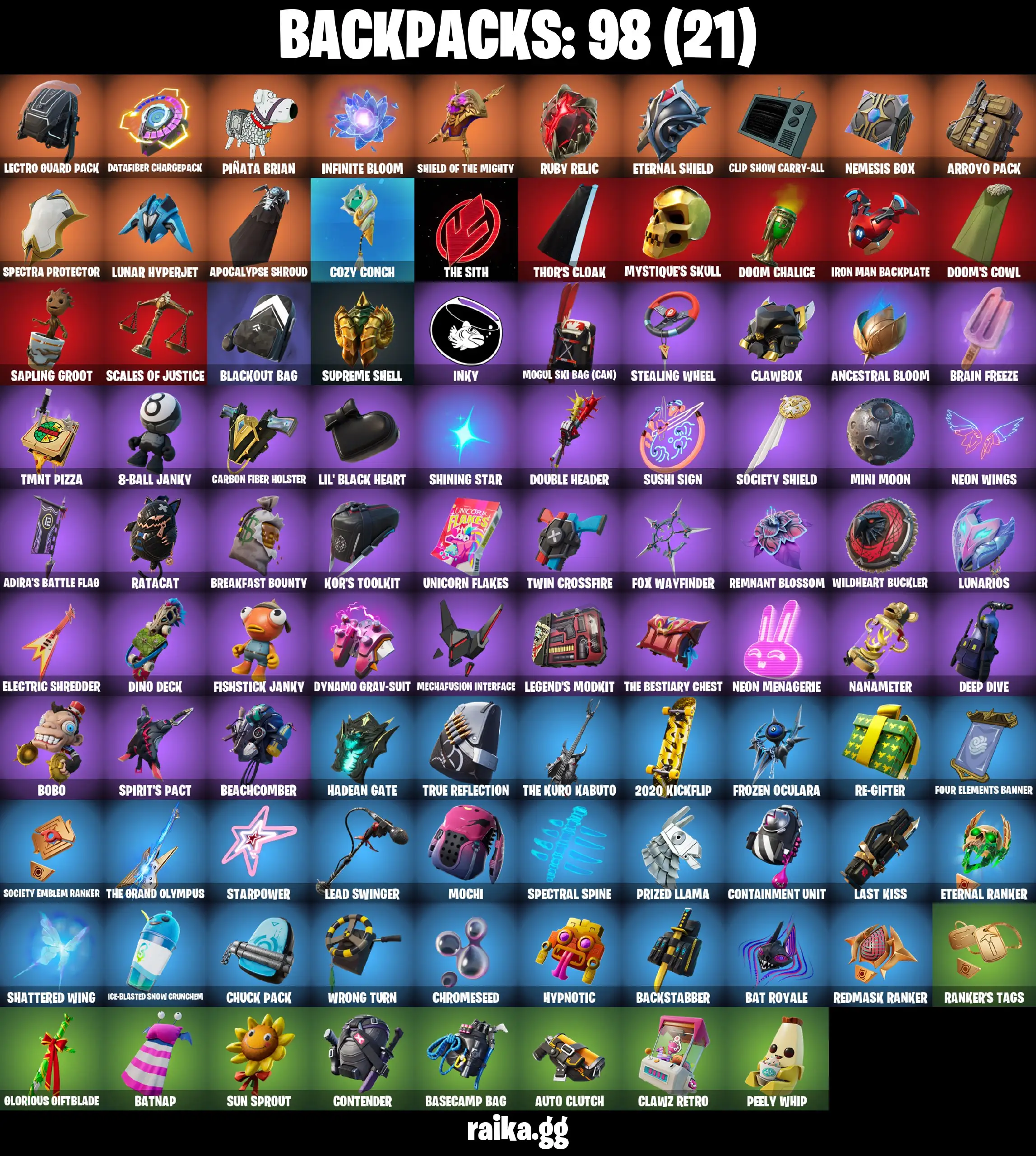 [PC/PSN/XBOX] 80 skins | Leviathan Axe | Tart Tycoon | Fancy Peter Griffin | Candy Axe | BLACK ETERNAL KNIGHT | Curse Buster | 750 VB