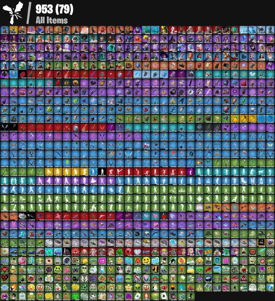 [PC/PSN/XBOX] 138 skins | Rogue Agent | Tart Tycoon | Clawz Retro | Rust Bucket | Neon Wings | Merry Mint Axe | Basic Basher | Ol' Woody | Shooting Starstaff 