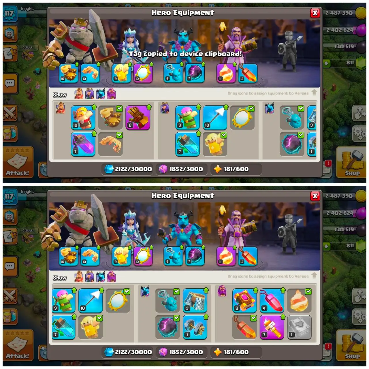 [VP] [#1497] ALMOST MAX TH 12 | 42-41-33-20 HEROES | STACKED MAGIC ITEMS | FREE RENAME | 372 CWL MEDALS | BEST EQUIPMENT | INSTANT DELIVERY