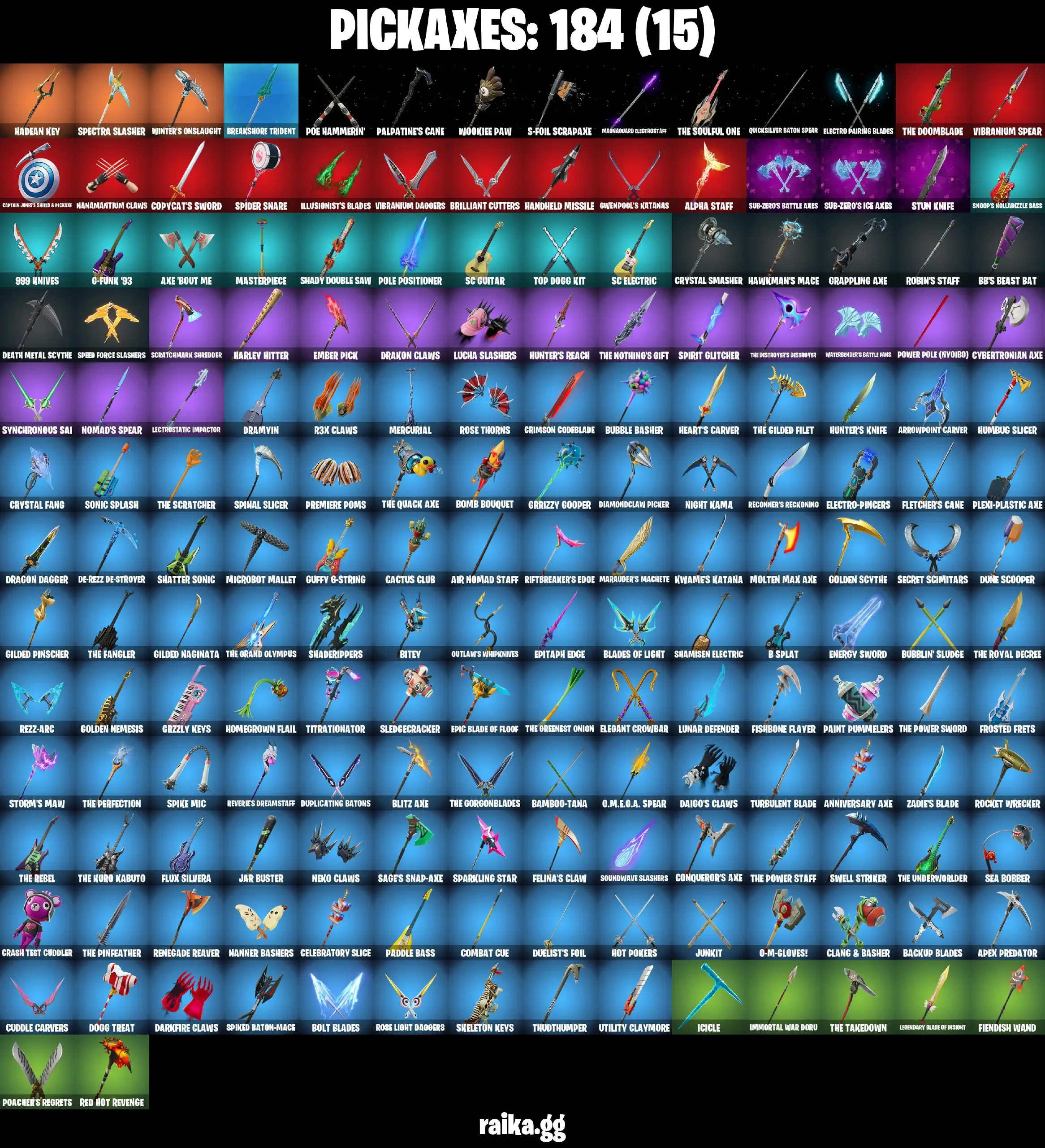 [PC/PSN/XBOX] 158 skins | Black Adam | Optimus Prime | Hades | Omegarok | Twyn | Valeria | Peter Griffin | Paradigm (Reality-659) | Son Goku