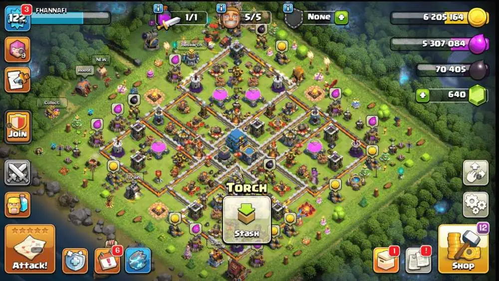 TH12 🔥 King 56 | Queen 51 | Warden 34 | Strong Defenses | High Troops & Spells | Lv12 Walls | BH6 | +640 GEMS | Instant Delivery