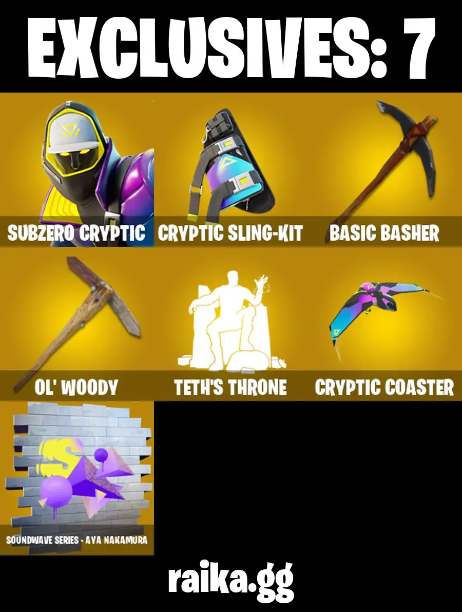 [PC/PSN/XBOX] 162 STACKED Skins | Subzero Cryptic | Invincible | Burning Ambition Valeria | Collector Kado Thorne | The Batman Who Laughs | Yellow Jacket | Sabrina Carpenter | 700 VB