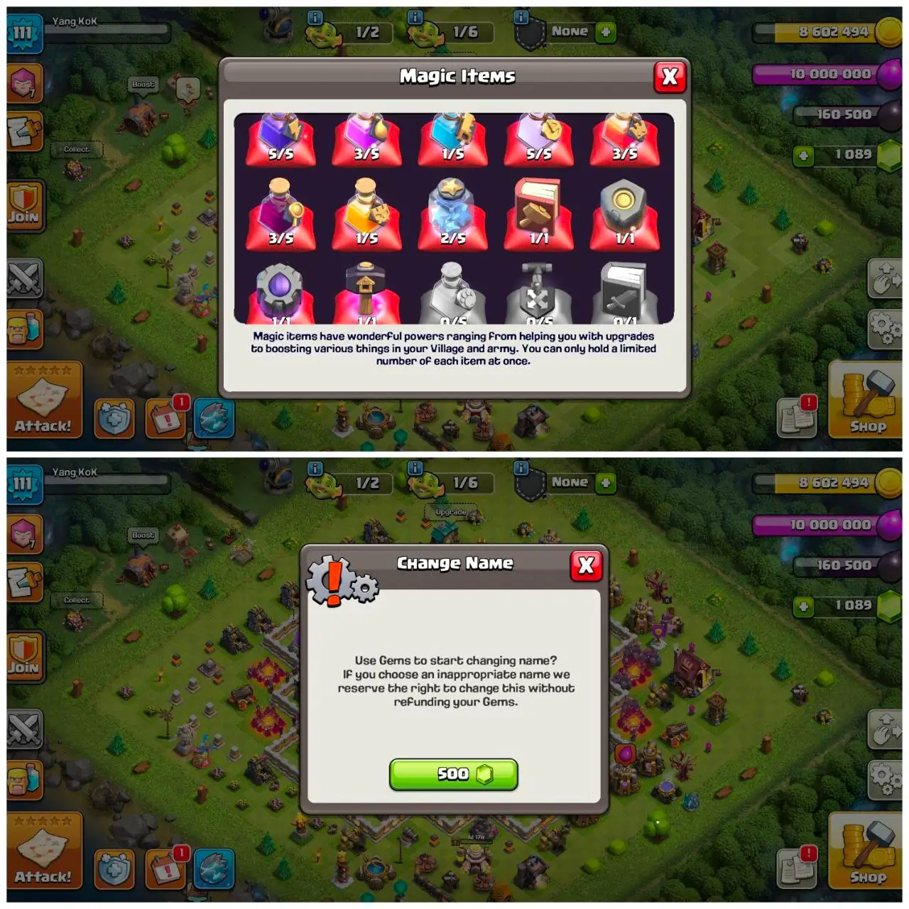 [VP] [#1532] ALMOST MAX TH 11 | 41-45-14-11 HEROES | STACKED MAGIC ITEMS | 500 RENAME | BEST EQUIPMENT | INSTANT DELIVERY