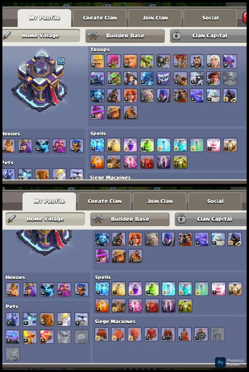 ⚡️ OP TH15 FOR WAR ⚡️ | 5139 PB 📈 | EPIC EQUIPMENTS ⚙️ | HEROES 65•64•41•37•30 👑 | DEFENCE SETUP GUD 🛡 | DELIVERY INSTANT ⚡️