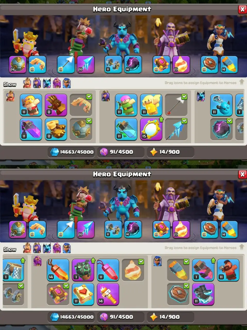 [#1347][VP] ALMOST MAX TH 16 | 83-91-62-65-41 HEROES | STACKED MAGIC ITEMS | 273 CWL MEDALS | 500 RENAME | BEST EQUIPMENT | TOTAL 5 HEROES SKIN | LEGEND ATB | CHEAP  PRICE | INSTANT DELIVERY