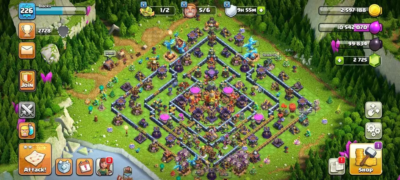 [#634] SEMI-MAX TH 16 | 75-76-60-63-33 HEROES | SOME MAGIC ITEMS | 1500 HEROES SKIN | 253 CWL MEDALS | NICE EQUIPMENT | 6 HEROES SKIN | INSTANT DELIVERY