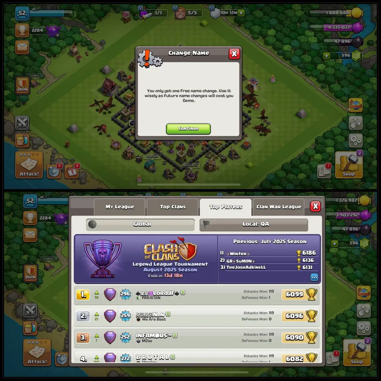 💎 [QA -LOCAL] TH-8 NEAR MAX | 2600 ATB | 52 XP | GOOD DEFENSE - HERO'S 20-10 | RENAME FREE |QUICK DELIVERY ✅