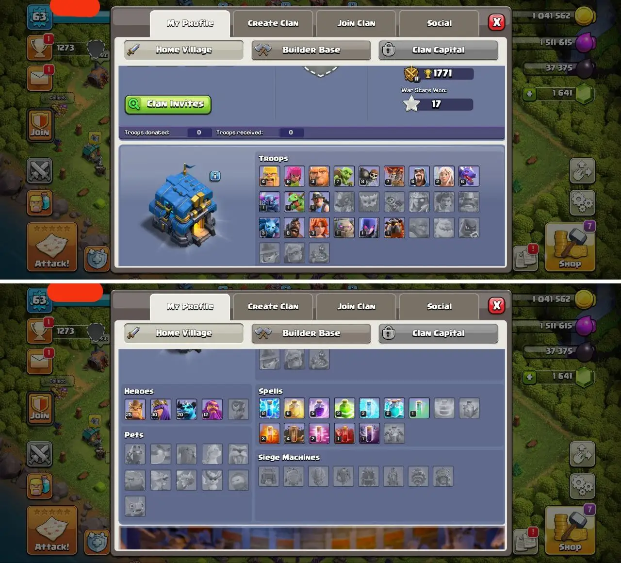 ⚔️ DONO TH12 | HERO SET 25-30-20-12 ⚔️ | STACKED MAGIC ITEMS 🎯 | FREE RENAME ✅ | QUICK DELIVERY 🚛
