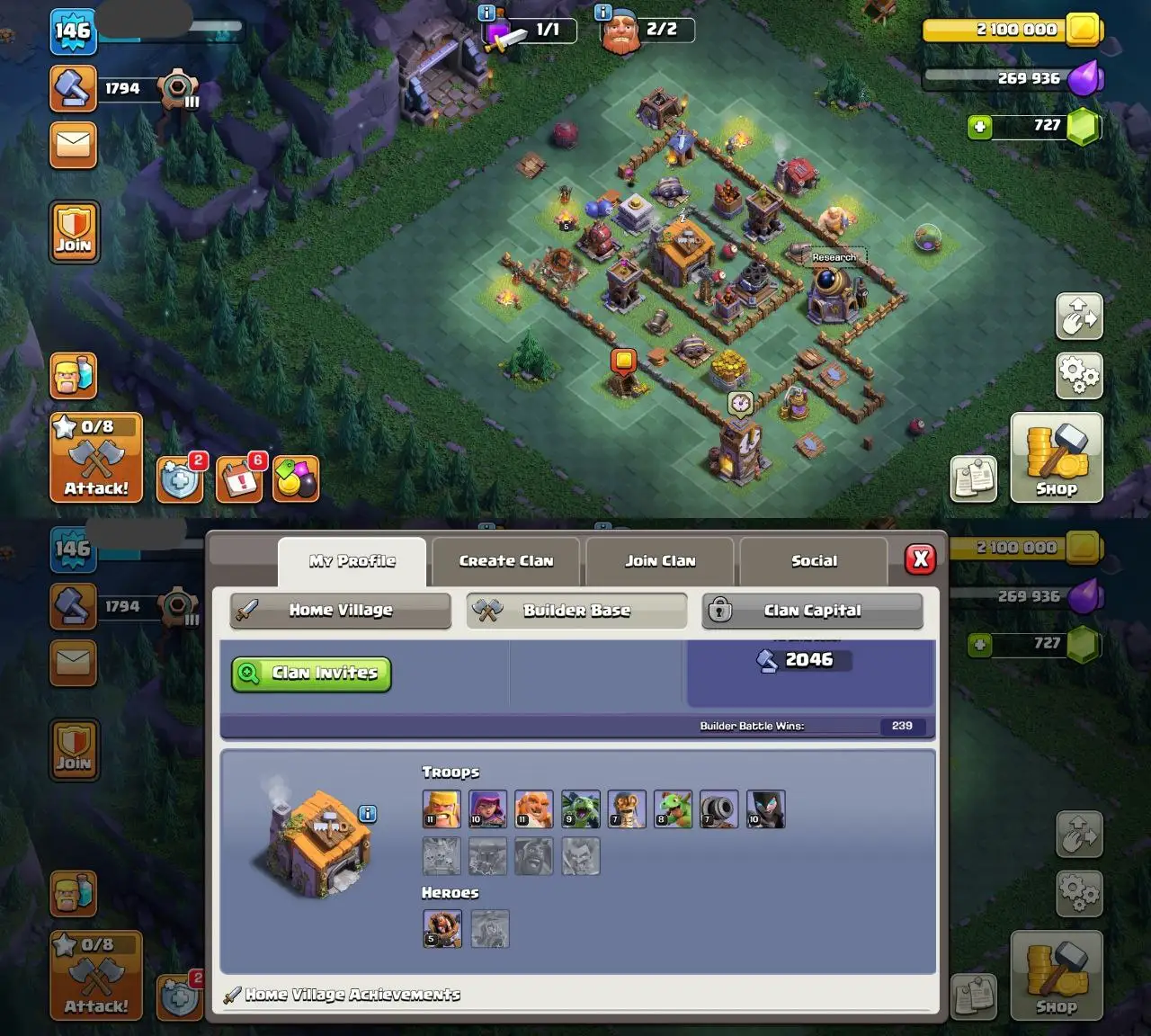 💎 TH12 FULL STACKED ACC 💎 | 2 EPIC EQUIPS | 17 EQUIPS 🛠 | HEROES 47-52-30-24 👑 | MAGIC ITEMS + CWL MEDALS 💰 | 500 RENAME ✅ | FAST DELIVERY 🚀
