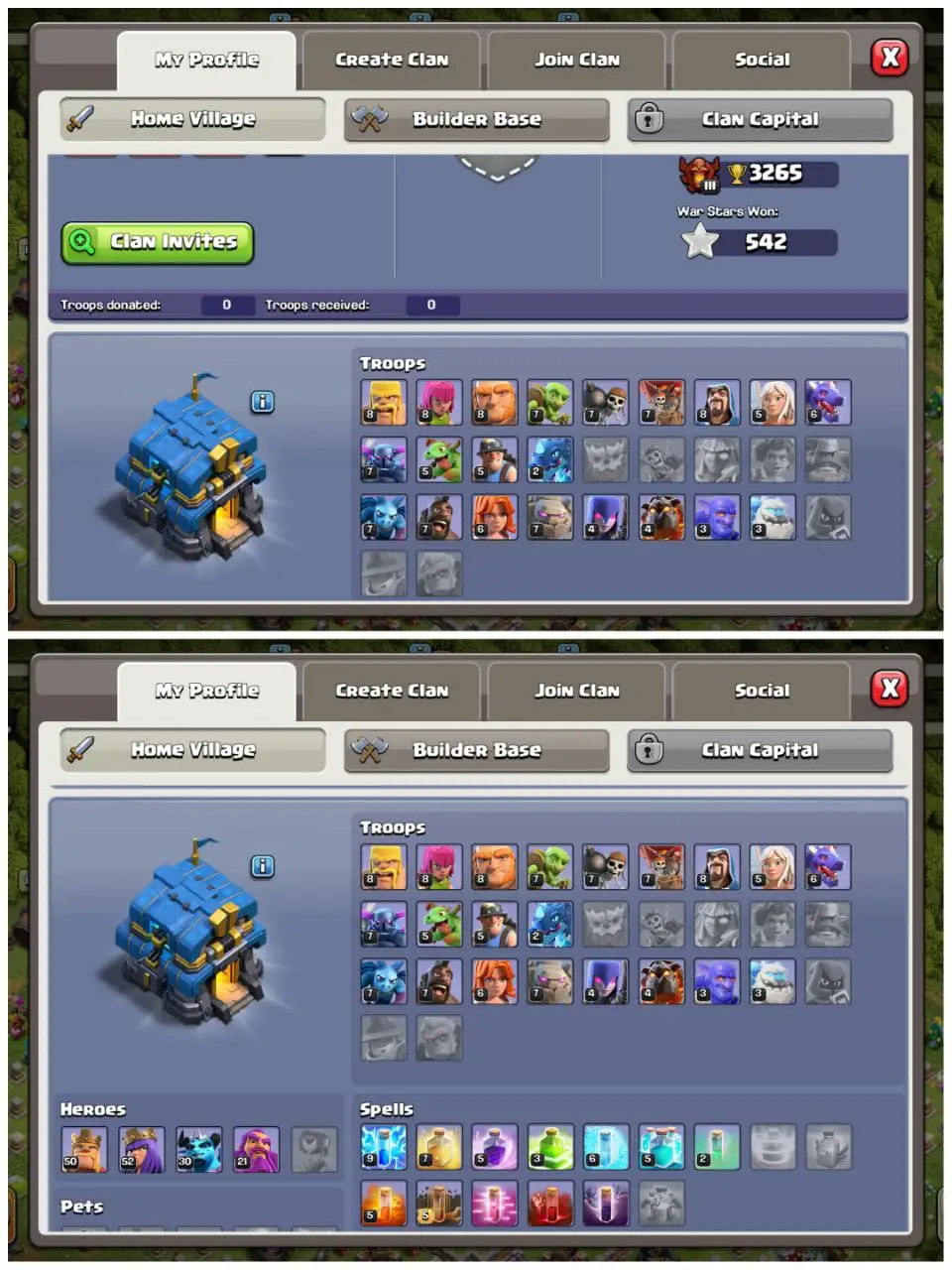 🎮 TH12 WITH RARE DECOR | 2015 XMAS TREE 🎄 | HEROES 50/52/30/21 | 542 WAR STARS ⚔️ | NAME CHANGE READY 📝 | QUICK DELIVERY 🚛