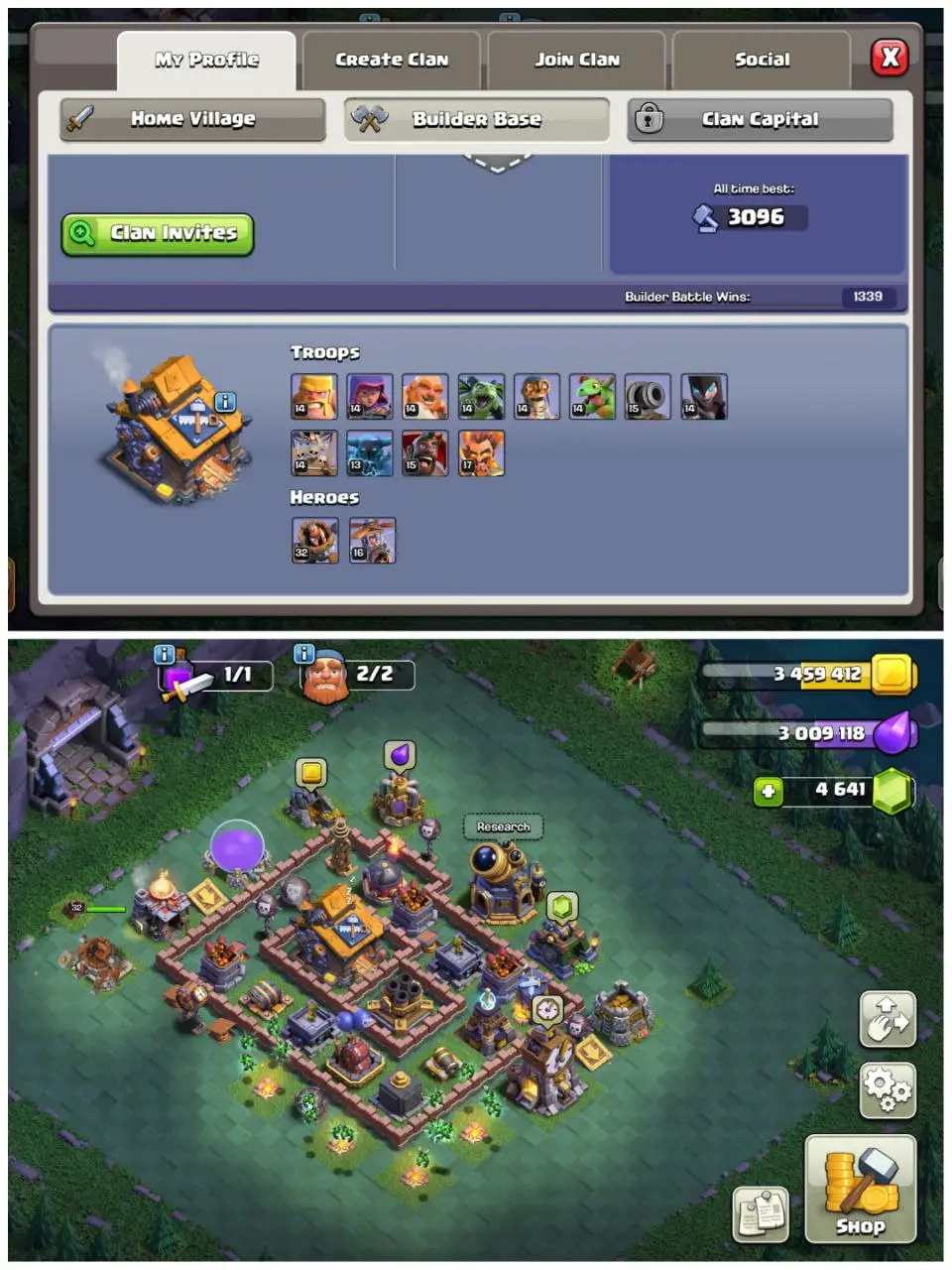 💥 TH16 ACCOUNT | 238 XP | 4641 GEMS | LOADED MAGIC ITEMS ⚡️ | HEROES 87/95/34/14 | SB-20 GG-23 FA-20 MM-7 LP-1 FB-14 RS-8 | INSTANT DELIVERY ✅