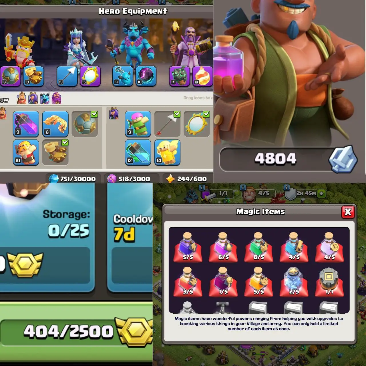 🔥 DECENT TH12 | 4804 RAID MEDALS + 404 CWL 🏅 | HEROES 36/44/20/14 | STACKED EQUIPMENT SB-16 MM-15 LP-7 FB-15 ⚔️ | INSTANT DELIVERY 🚀