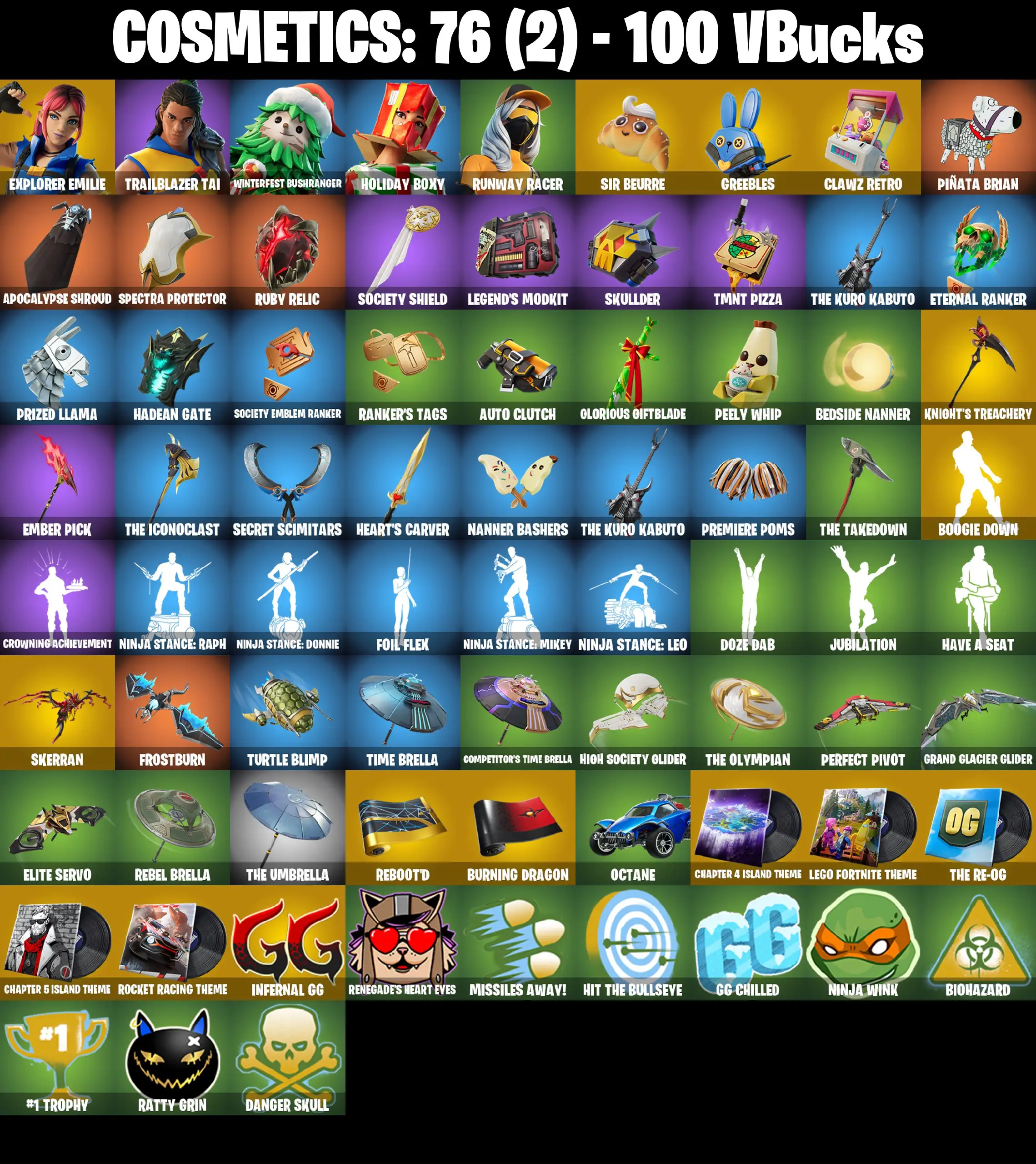 [PC/PSN/XBOX] 5 Skins | Runway Racer | Holiday Boxy | Explorer Emilie | Winterfest Bushranger | Trailblazer Tai